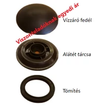 Vízhatlan leszorító kupak tömítéssel, barna